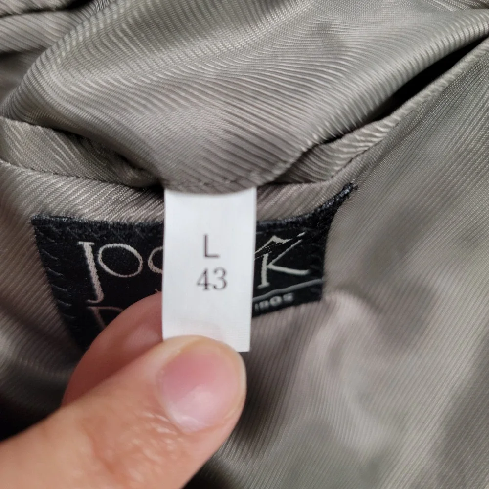 Men's Jos. A. Bank‎ Two Button Blazer Sport Coat, Khaki, Size 43L, Pre-Owned